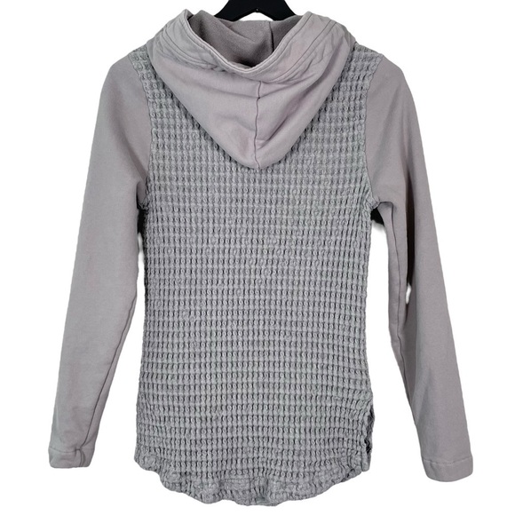 Mod-o-doc Waffle Knit Hooded Cardigan Sweater - Picture 2 of 6